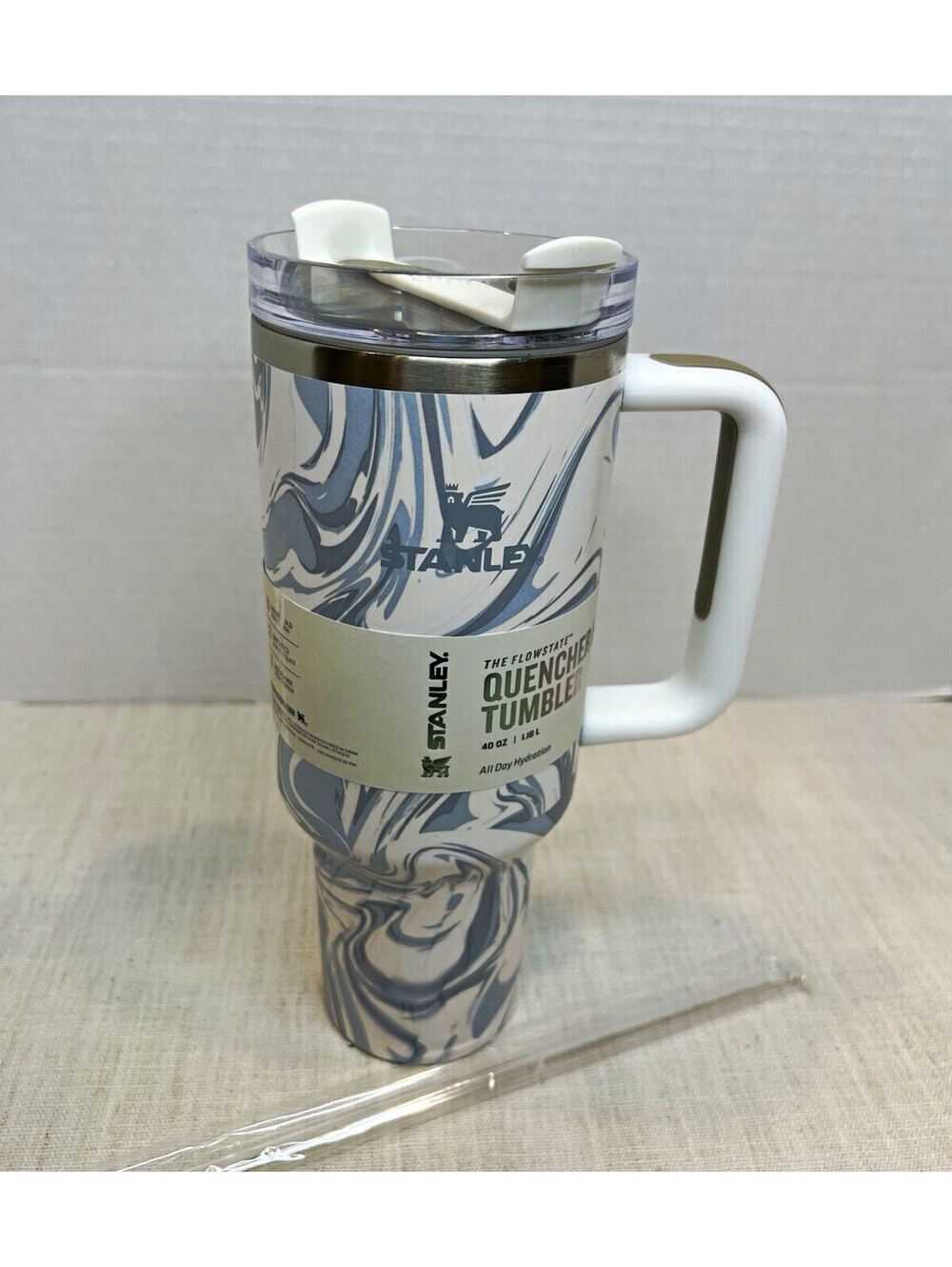 Stanley Quencher H2.0 40 oz Insulated Swirl Tumbler w/ Handle Twist Lid Straw